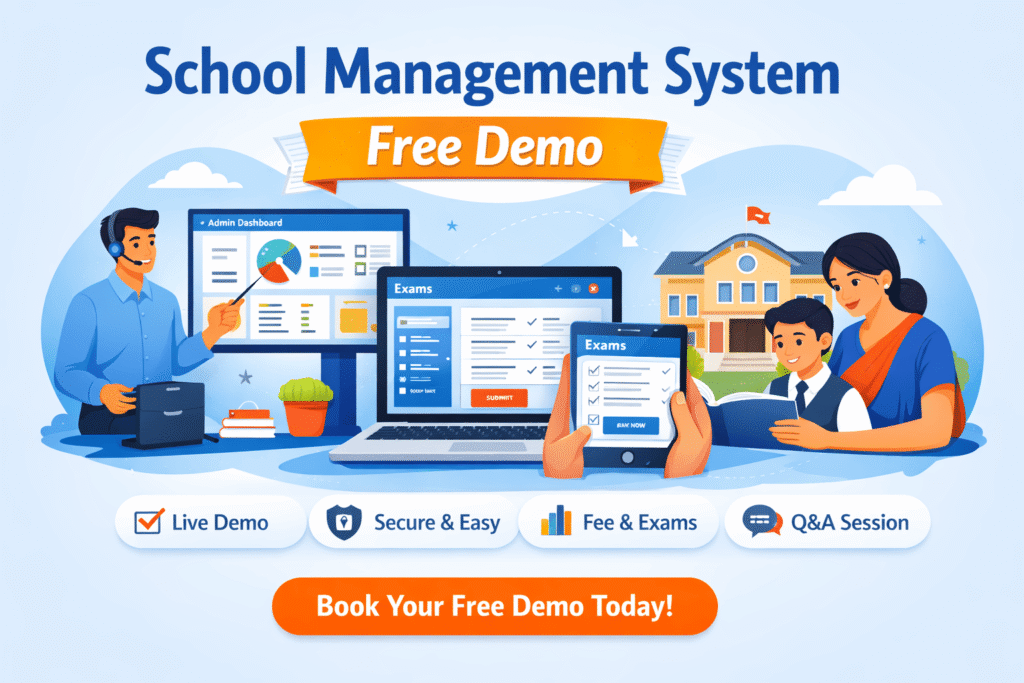 Book free demo for School ERP Software 