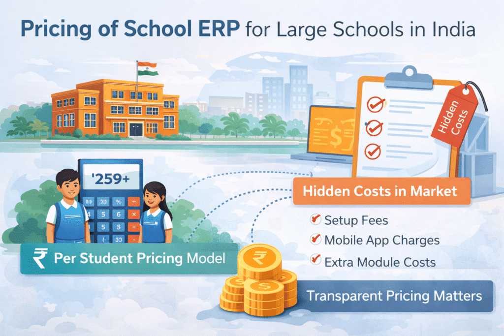 Pricing of School ERP for large schools 