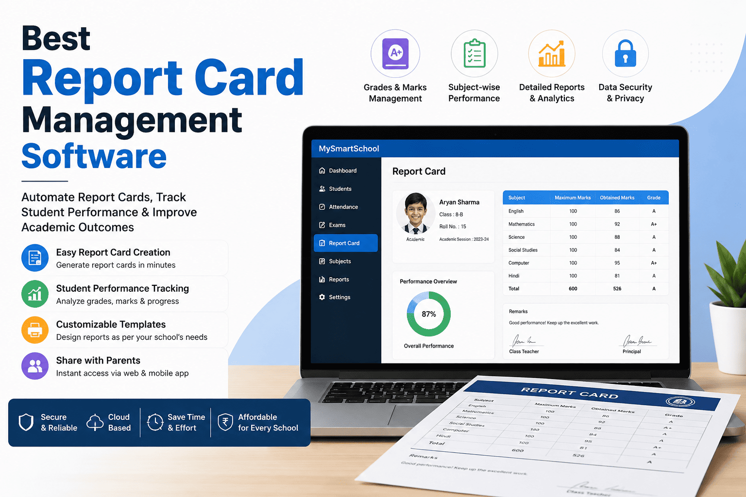 Handy Guide About Report Card Management System - MySmartSchool