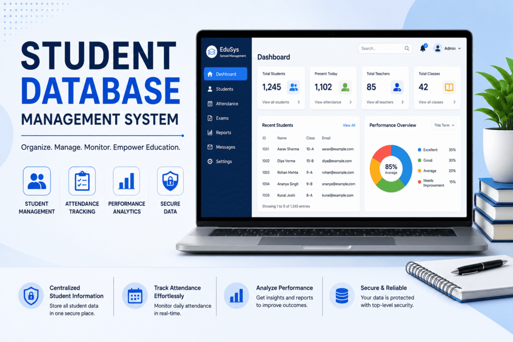 student database management system 